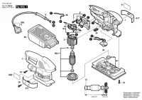Bosch 0 603 368 703 Pss 240 Ae Orbital Sander 230 V / Eu Spare Parts